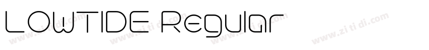 LOWTIDE Regular字体转换